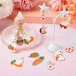 48Pcs 12 Style Alloy Enamel Pendants&nbsp;ENAM-TA0001-31
