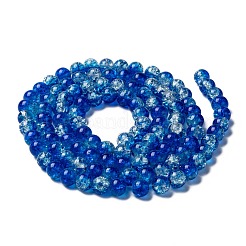 Baking Paint Crackle Glass Bead Strands&nbsp;CCG-S001-8mm-16