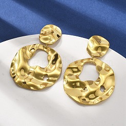 304 Stainless Steel Dangle Stud Earrings for Women&nbsp;EJEW-K268-13B-G