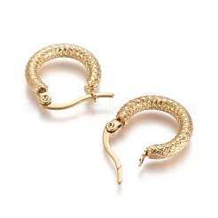 201 Stainless Steel Geometric Hoop Earrings&nbsp;X-STAS-D171-12C-G