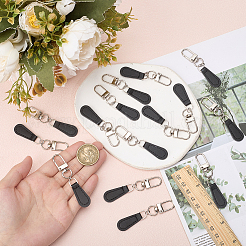 15Pcs PU Leather with Alloy Swivel Clasps Zipper Pull&nbsp;HJEW-HY00155