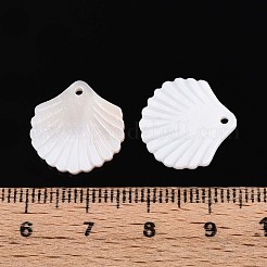 Natural Freshwater Shell Carved Pendants&nbsp;SSHEL-N040-02
