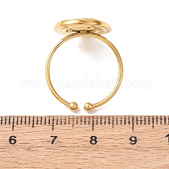 Adjustable 304 Stainless Steel Cuff Open Rings&nbsp;LS-RJEW-C151-01A-G