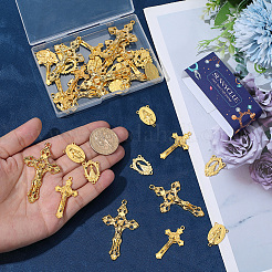 40Pcs 4 Styles DIY Alloy Pendant and Link Findings Kits&nbsp;FIND-SC0021-28