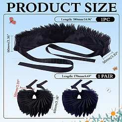 Detachable Polyester Faux Ruffle Collar for Women&nbsp;AJEW-WH0481-526A