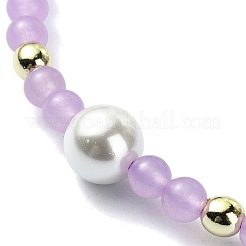 Natural & Dyed Malaysia Jade Braided Bead Bracelets&nbsp;BJEW-JB09988