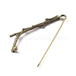 Alloy Tree Branch Safety Brooch Pin&nbsp;JEWB-WH0026-13AB
