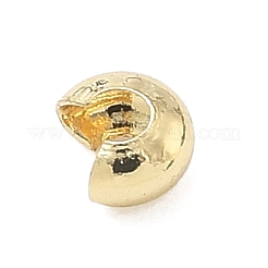Brass Crimp Beads Covers&nbsp;KK-C156-08A-G