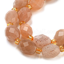 Natural Sunstone Beads Strands&nbsp;G-N342-59