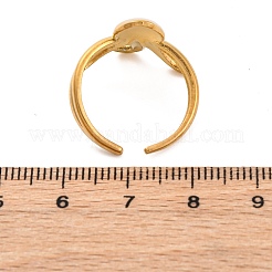 Marine Animal Theme 304 Stainless Stee Open Cuff Rings&nbsp;RJEW-Q005-01C-G