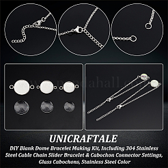 DIY Blank Dome Bracelet Making Kit&nbsp;DIY-UN0003-96
