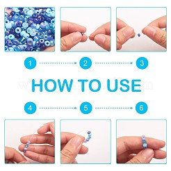 1 Box Mixed 6/0 Glass Seed Beads Round  Loose Spacer Beads&nbsp;SEED-X0050-4mm-04