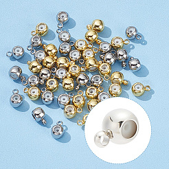 60Pcs 2 Colors Rack Plating Brass Tube Bails&nbsp;KK-AR0003-61