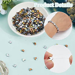 350Pcs 5 Colors Electroplated Arrows Synthetic Non-magnetic Hematite Beads Strands&nbsp;G-SC0003-63