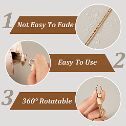 3Pcs 3 Styles Iron Flat Snake Chain Bag Straps&nbsp;FIND-BT0001-26