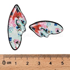 4Pcs 4 Styles Transparent Epoxy Resin Pendants&nbsp;RESI-B032-03A