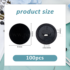 100Pcs 1-Hole Cloth Shank Buttons&nbsp;BUTT-FH0001-024