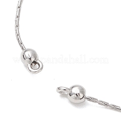 1MM 304 Stainless Steel Boston Link Chain Bracelet Making&nbsp;AJEW-JB01519