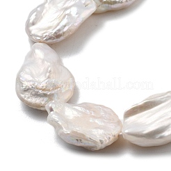 Natural Baroque Keshi Pearl Beads Strands&nbsp;PEAR-P064-08C-03B