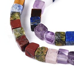 Natural & Synthetic Mixed Gemstone Beads Strands&nbsp;G-T143-34