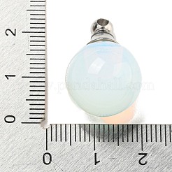 Opalite Perfume Bottle Pendants&nbsp;G-K338-22P-09