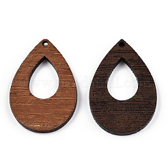Natural Wenge Wood Pendants&nbsp;WOOD-T023-58A-01