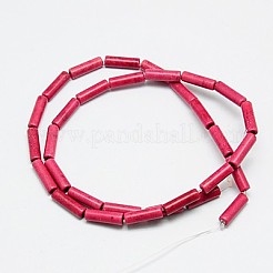 Synthetic Turquoise Beads Strands&nbsp;TURQ-G120-4x13mm-16