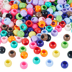 200Pcs Opaque Acrylic European Beads&nbsp;SACR-TA0001-57