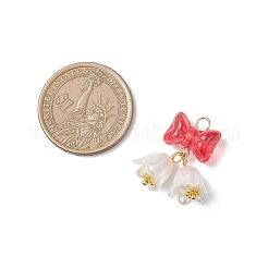 Transparent Spray Painted Glass Pendants&nbsp;PALLOY-JF04500
