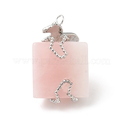 Natural Rose Quartz Pendants&nbsp;G-G870-13P-04