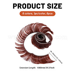 8Pcs 8 Styles High Temperature Fiber Short Bangs Hairstyle Doll Wig Hair&nbsp;DIY-GL0005-62