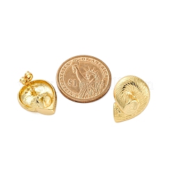 Rack Plating Brass Dangle Stud Earrings for Women&nbsp;EJEW-C125-23A-G