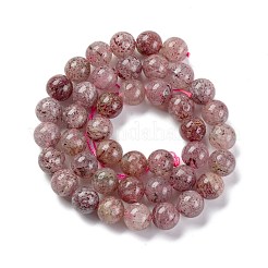 Natural Strawberry Quartz Beads Strands&nbsp;LS-G-J373-16-9mm