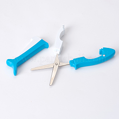 Shark Shape Folding Safety Scissors&nbsp;AJEW-WH0113-02