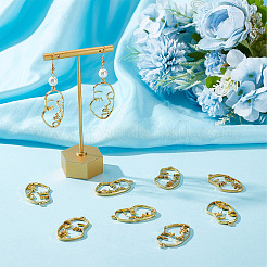 30Pcs Alloy Open Back Bezel Pendants&nbsp;FIND-SC0004-29