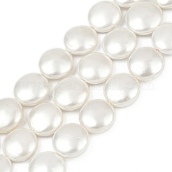 Electroplated Shell Pearl Beads Strands&nbsp;BSHE-G027-13D
