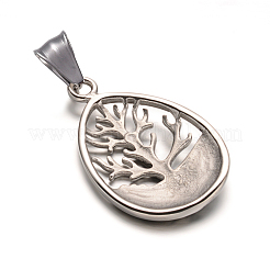 304 Stainless Steel Pendants&nbsp;STAS-M222-04AS
