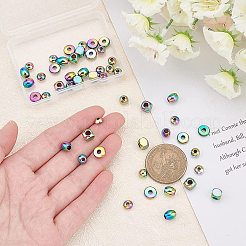 50Pcs 5 Style PVD Vacuum Plating 304 Stainless Steel Beads&nbsp;STAS-UN0025-16