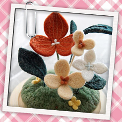 18Pcs 6 Colors DIY Wool Roving&nbsp;DIY-SP0005-80C