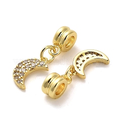 Rack Plating Brass Micro Pave Cubic Zirconia Charms&nbsp;KK-S398-01C
