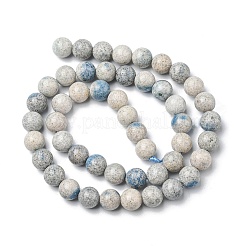 Natural K2 Stone/Raindrop Azurite Beads Strands&nbsp;G-C029-01B