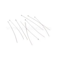 Brass Flat Head Pins&nbsp;KK-WH0058-03D-P
