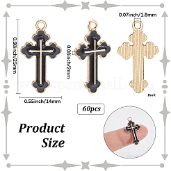 60Pcs Alloy Enamel Pendants&nbsp;ENAM-SC0006-68