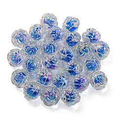 UV Plating Rainbow Iridescent Acrylic Beads&nbsp;LS-OACR-P010-20I