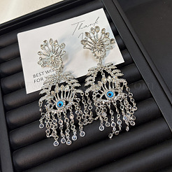Alloy Rhinestone Chandelier Earrings for Women&nbsp;WGAEBEB-02
