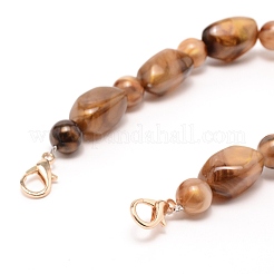 Acrylic Bag Beaded Straps&nbsp;PURS-WH0001-12A