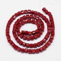 Faceted Cube Glass Bead Strands&nbsp;EGLA-E041-2mm-A01