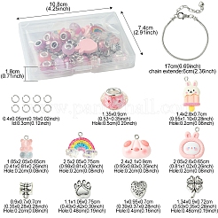 DIY Cartoon Resin & Alloy European Beads Bracelets Making Kits&nbsp;DIY-FS0007-21