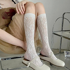 Nylon Calf Long Socks for Women Girls&nbsp;AJEW-WH20006-235B