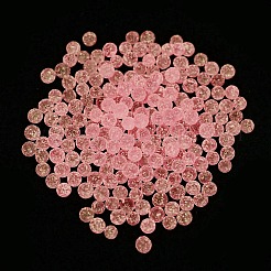 Luminous Glow in the Dark Transparent Glass Round Beads&nbsp;GLAA-F124-B04